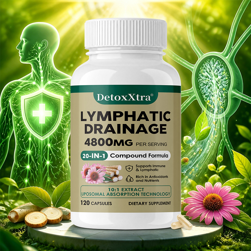 Health Wellness & Nutrition Center Llc - Lymphreinigungs-Nahrungsergänzungsmittel - Unterstützt die Lymphreinigung, die