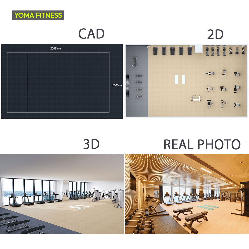 Health Wellness Center - Guangzhou Krafttrainingsgeräte-Sets für gewerbliche Maschinen, Lösungen
