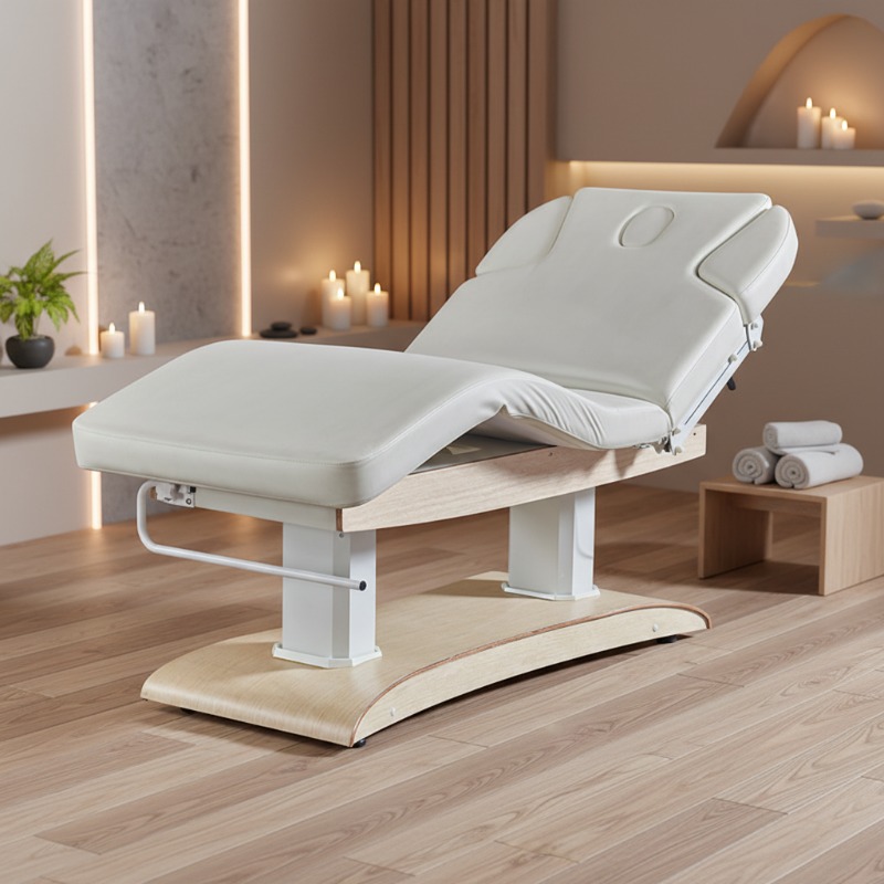 Health Wellness Clinic - Maßgefertigte Synthetik-Leder-Massageliege Elektrischer Spa-Wellness-Tisch mit 4-Motor-Verstellung