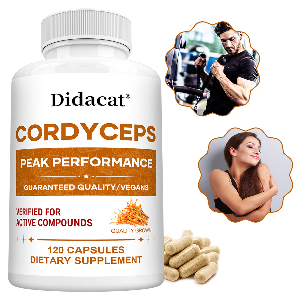 Health Wellness & Nutrition Center Llc - Cordyceps-Pilz-Kapseln 1000mg, Natürliches Wellness-Nahrungsergänzungsmittel, Unterstützt Gehirn,